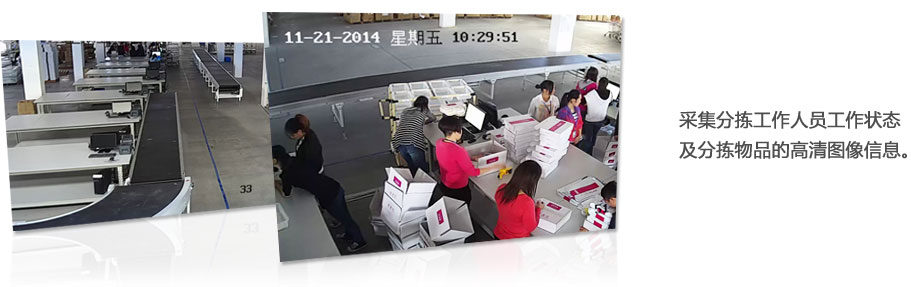 分拣中心物品分拣高清监控系统
