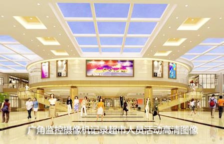 高清监控采集超市人员出入高清图像