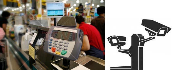 停车场监控记录小贼偷后视镜全过程