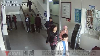 100万像素-高清网络摄像机楼梯口监控录像效果演示