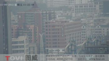 100万像素-广州琶洲保利建筑工地塔吊高清高速球监控效果演示